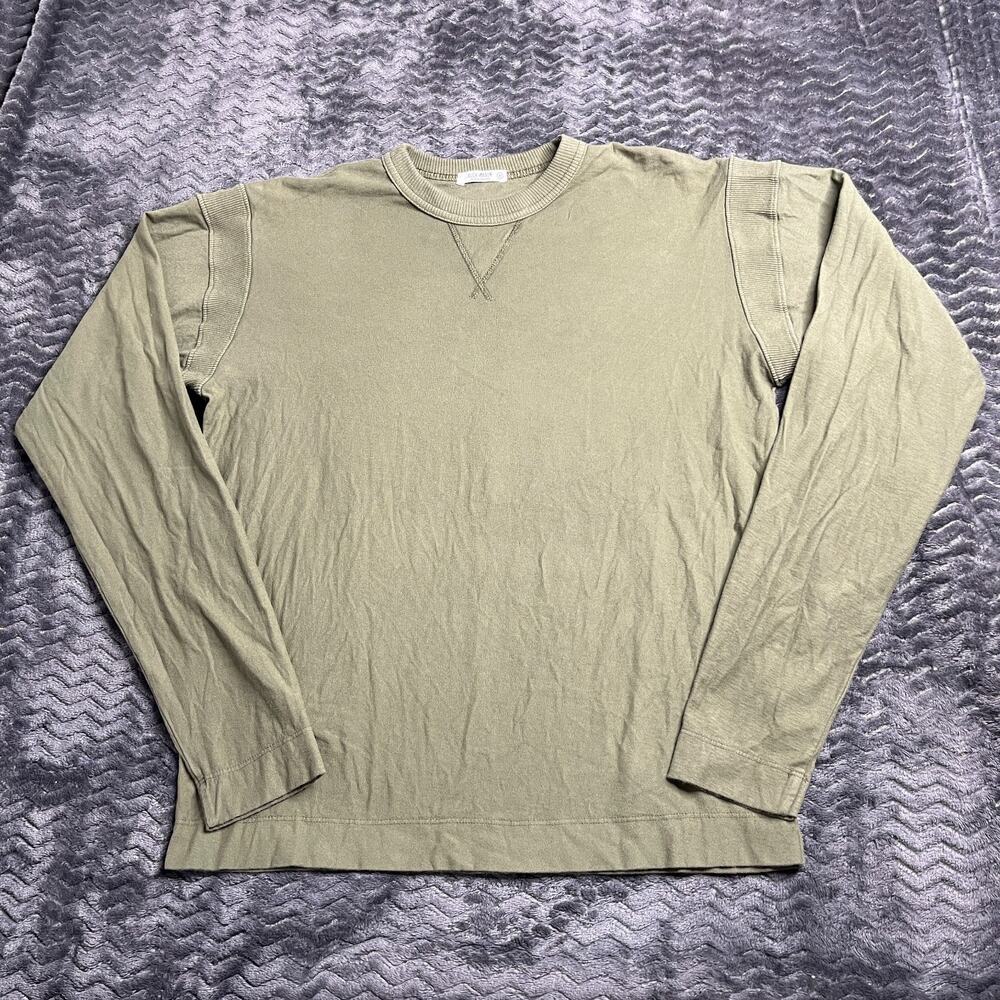 Buck Mason Long Sleeve Green Classic Hem jersey size Medium